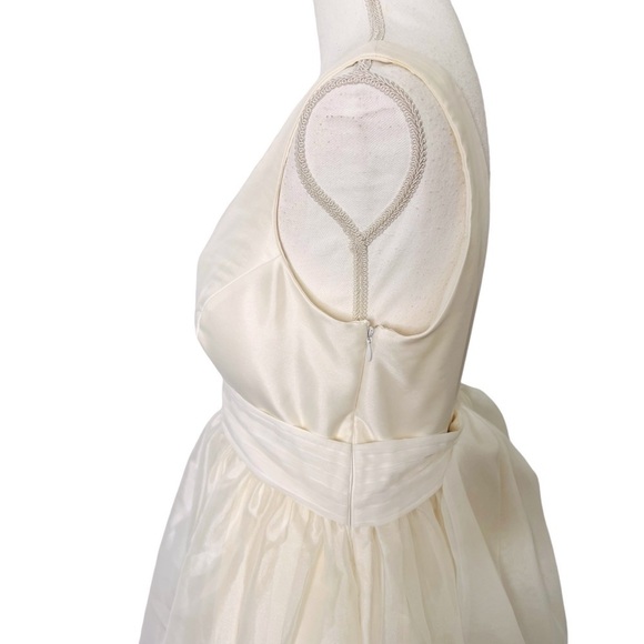 Sachin Babi BHLDN Carmina Bow Dress Ivory Size 8 NEW - Picture 12 of 16